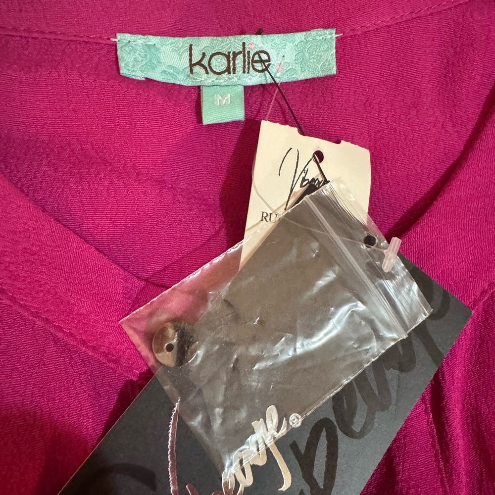 Karlie Fuchsia Ruffle Romper - Picture 5 of 7